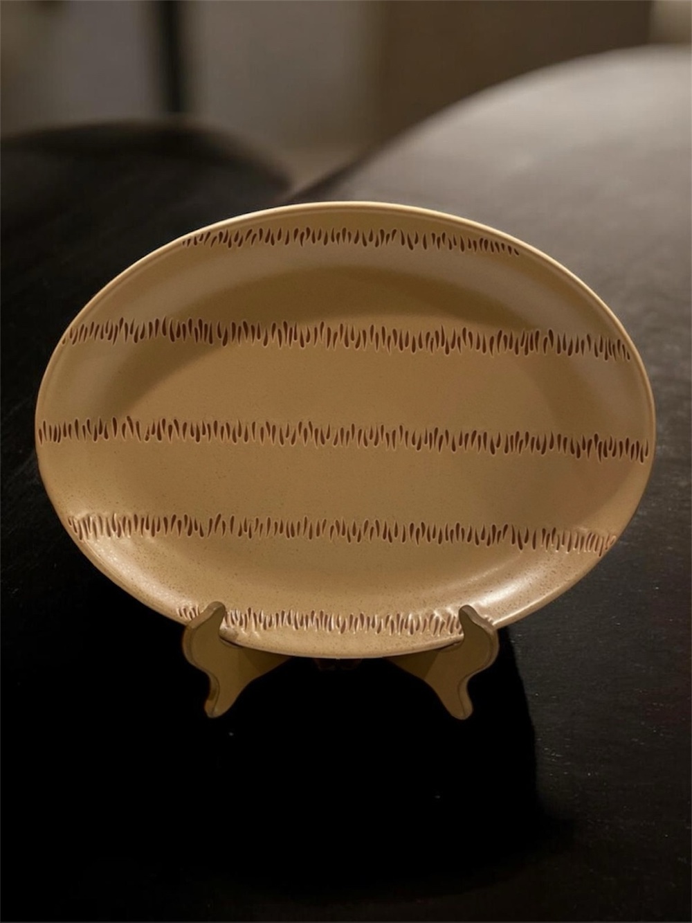 Pfaltzgraff Matika Granite Pattern - Large Oval Platter, discontinued, rare HTF
